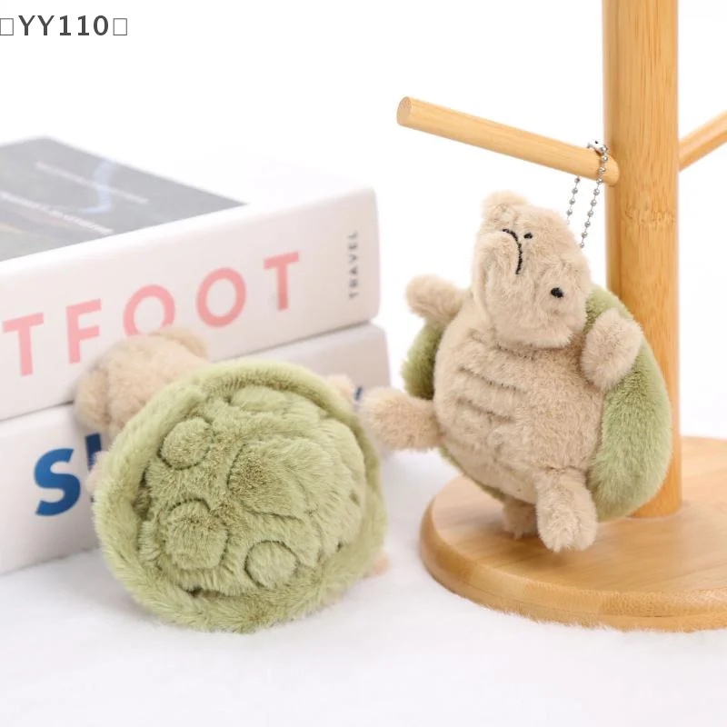 

〔YY110〕Cute Plush Turtle Toy Vibrant Soft Green Tortoise Perfect Gift For Room Decor Creative Doll Keychain Charm