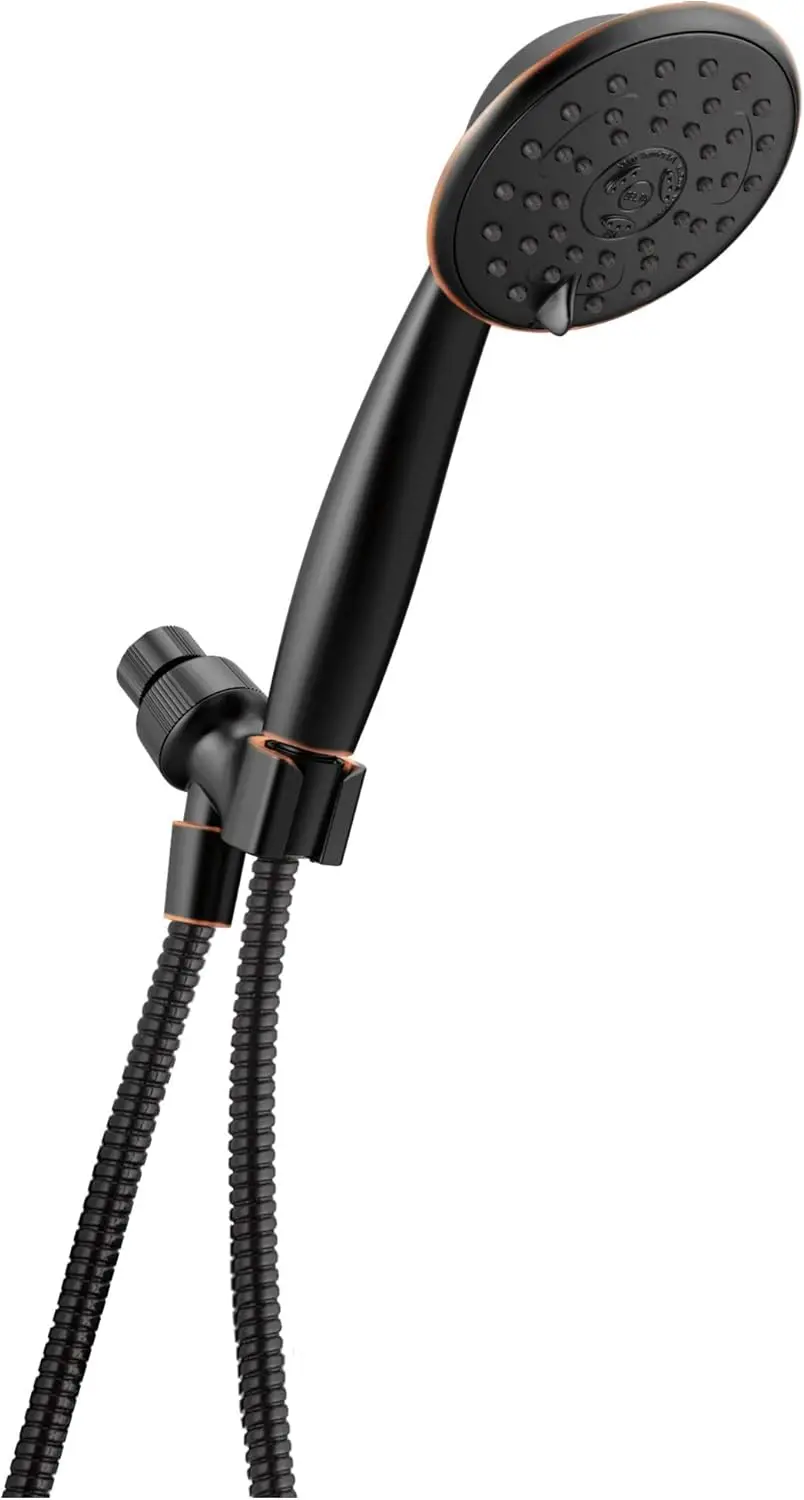 

Ручной душ с 3 наборами и SpotShield, масляная бронзовая отделка для легкой очистки и экономии воды