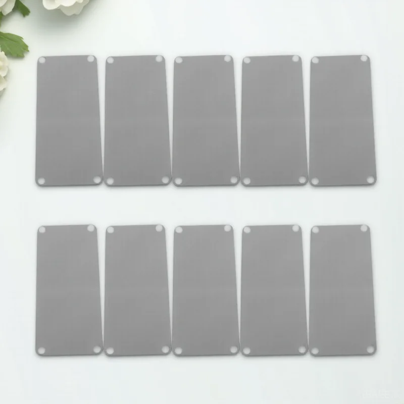 

10pcs Blank Metal Sign Grey Signs for Crafts Office DIY Accessory MULTI FUNCTION NAME PLATE Engraving Laser Door Plate