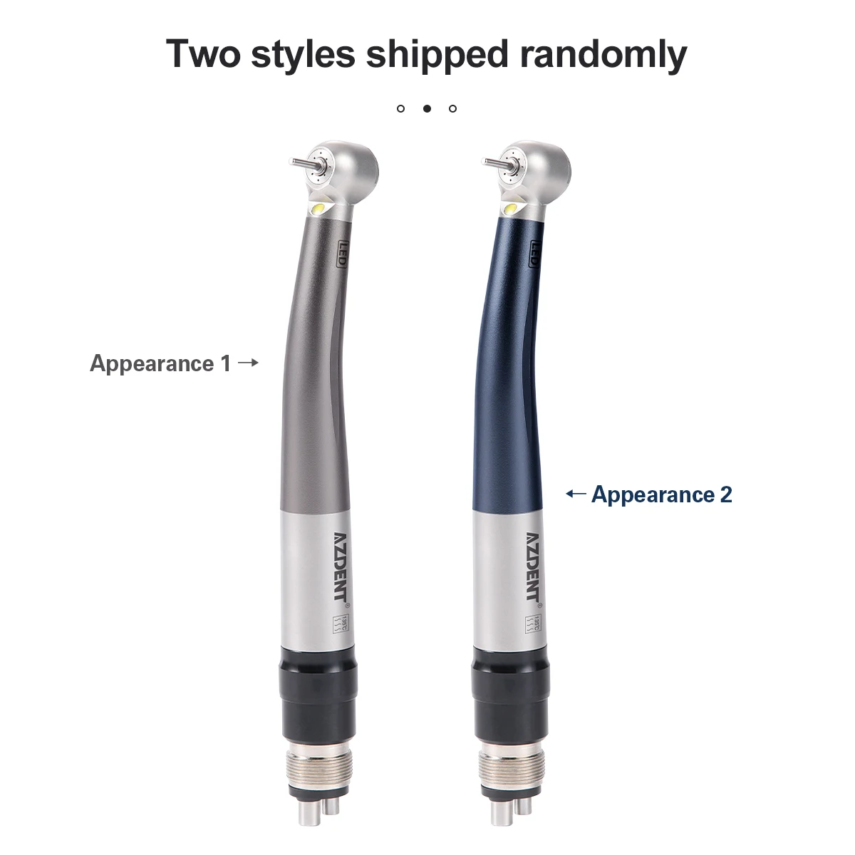 Azdent Dental LED Hochgeschwindigkeits-Handstück mit E-Generator und Schnellkupplung, Zahnmedizinprodukte, Hochrotierender Dental-LED-Stift – Detail 1