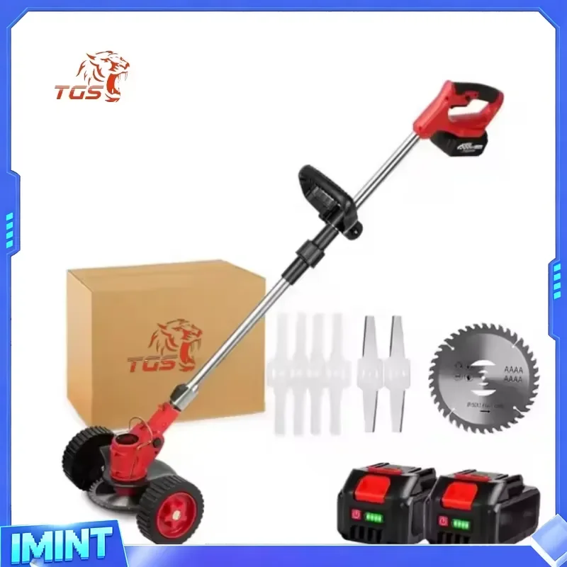TGS 21v Lithium Battery Electric Grass Trimmer Hot Sale Hand Lawn Mower Machine with Wireless Technology Battery Powered
