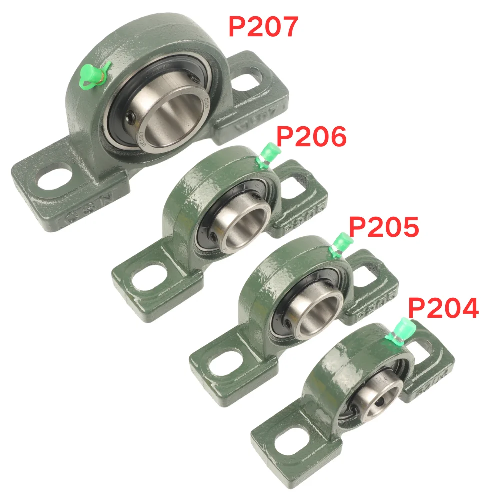 2 Pcs 20/25/30/35mm Cast Housing Self-aligning Pillow Block Bearing for ATV Buggy Go Kart Electric Quad Bike Rear Axle Parts