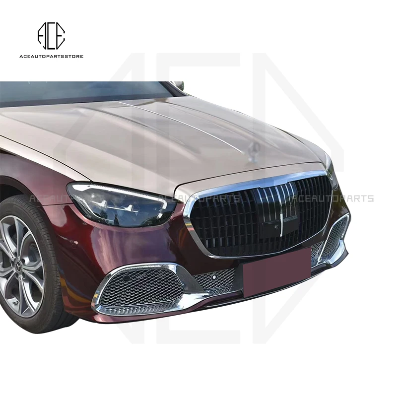 Body kit Front Bumper Grille Rear Bumper lip Spoiler Maybach S480 Style For Mercedes Benz E Class W213 2020-Up Car Bumper