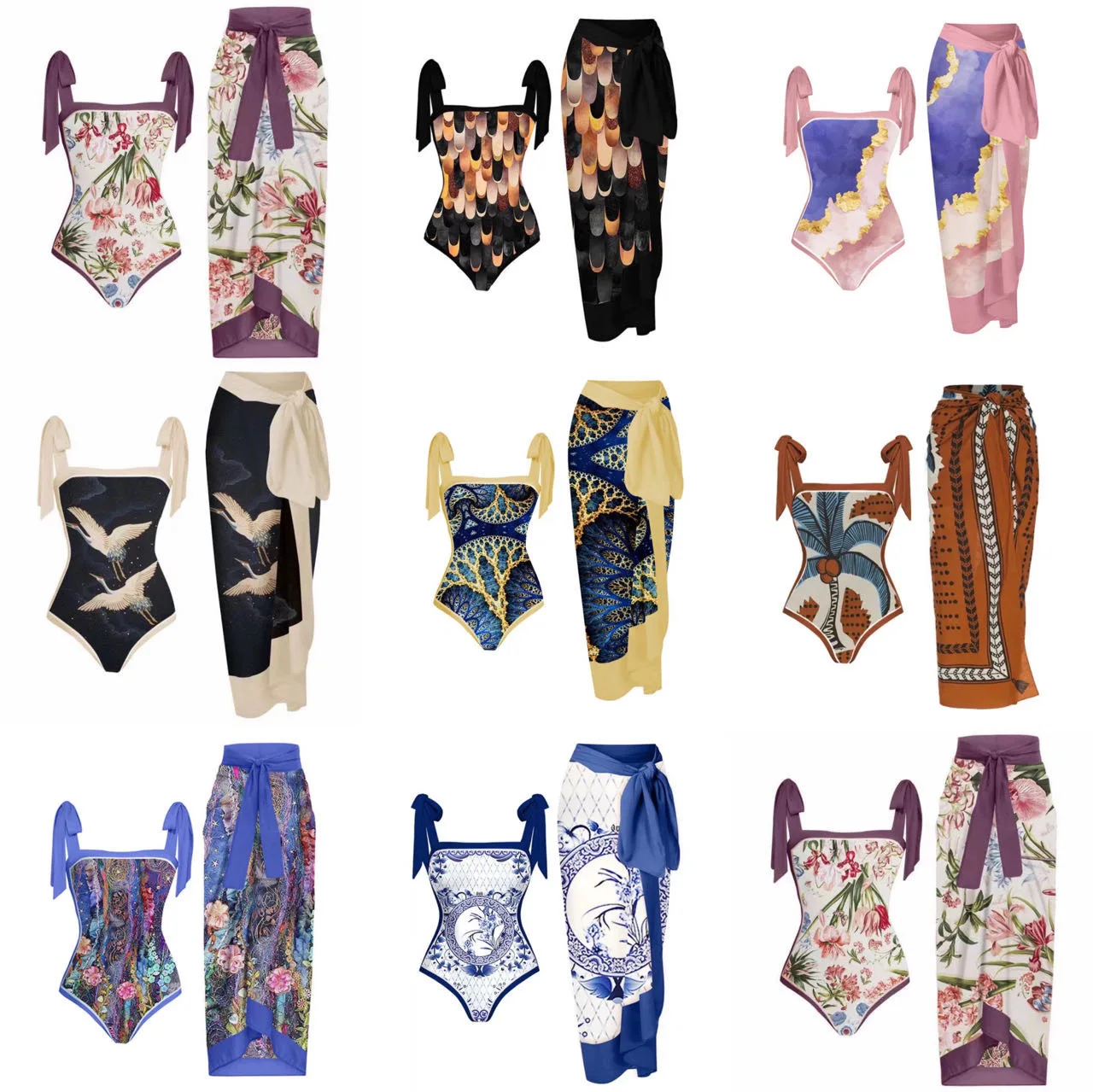 

Новый модный сексуальный цельный купальник бикини с открытой спиной