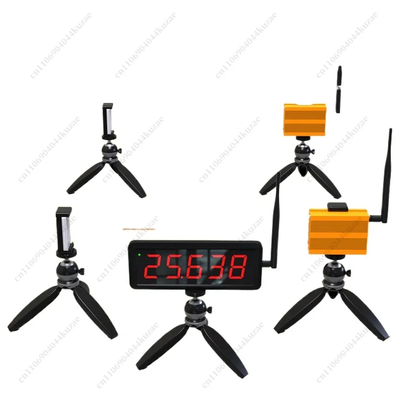 Wireless Laser Timer for Racing & Military Training, Large Screen Synchronous Display for Sprint & Fitness Tests