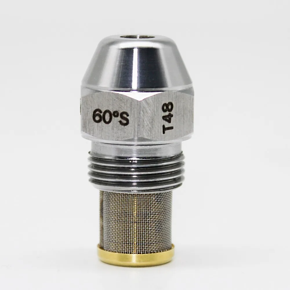60Degree SS Diesel Atomizing Nozzle, Fuel Injector for High Flame Stove Boiler Combustion Engine,Used for Methanol Vegetable Oil