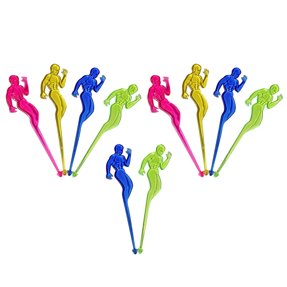 

10 Pcs Colorful Stirring Sticks Reusable Metal Bars for Cocktails Coffee Beverages Party Decorations Kitchen Bar Tools