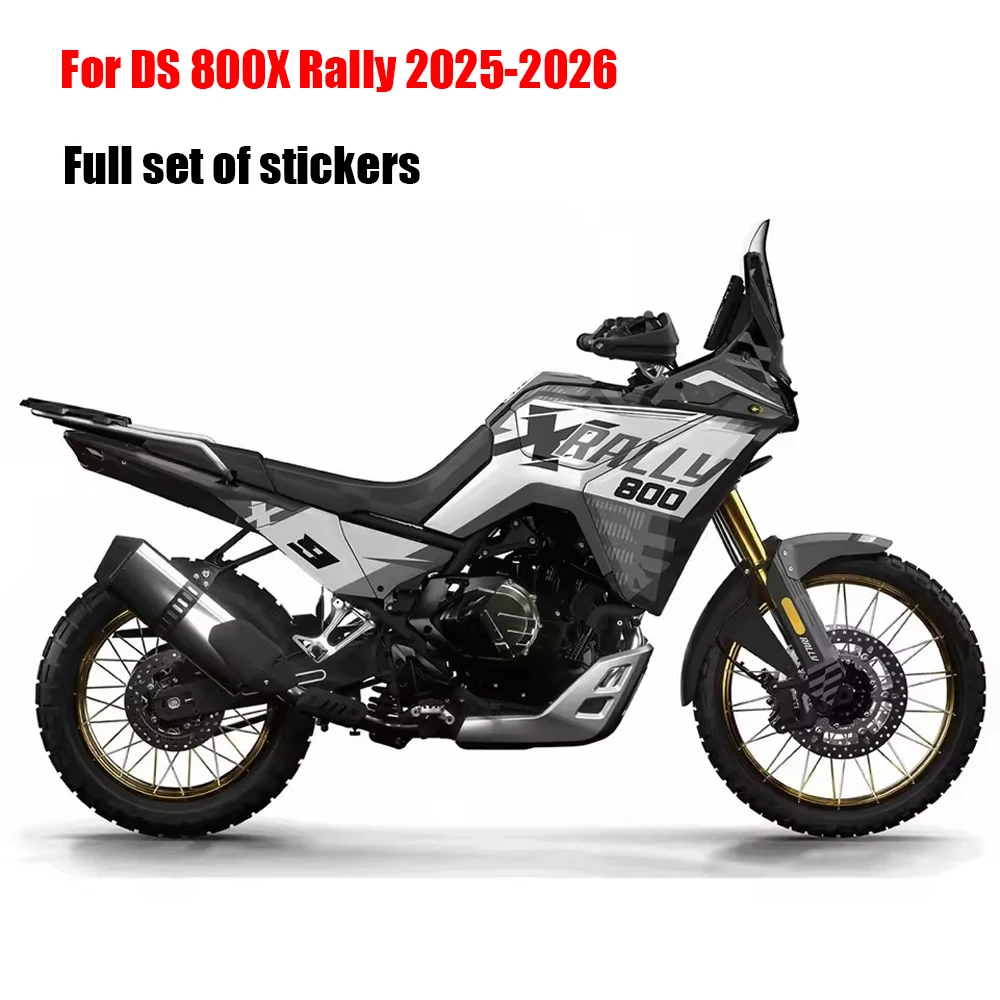 

For DS 800X Rally 2025-2026 Motorcycle scratch-resistant paint protection stickers 800X Full-body protective decal kit Waterproo