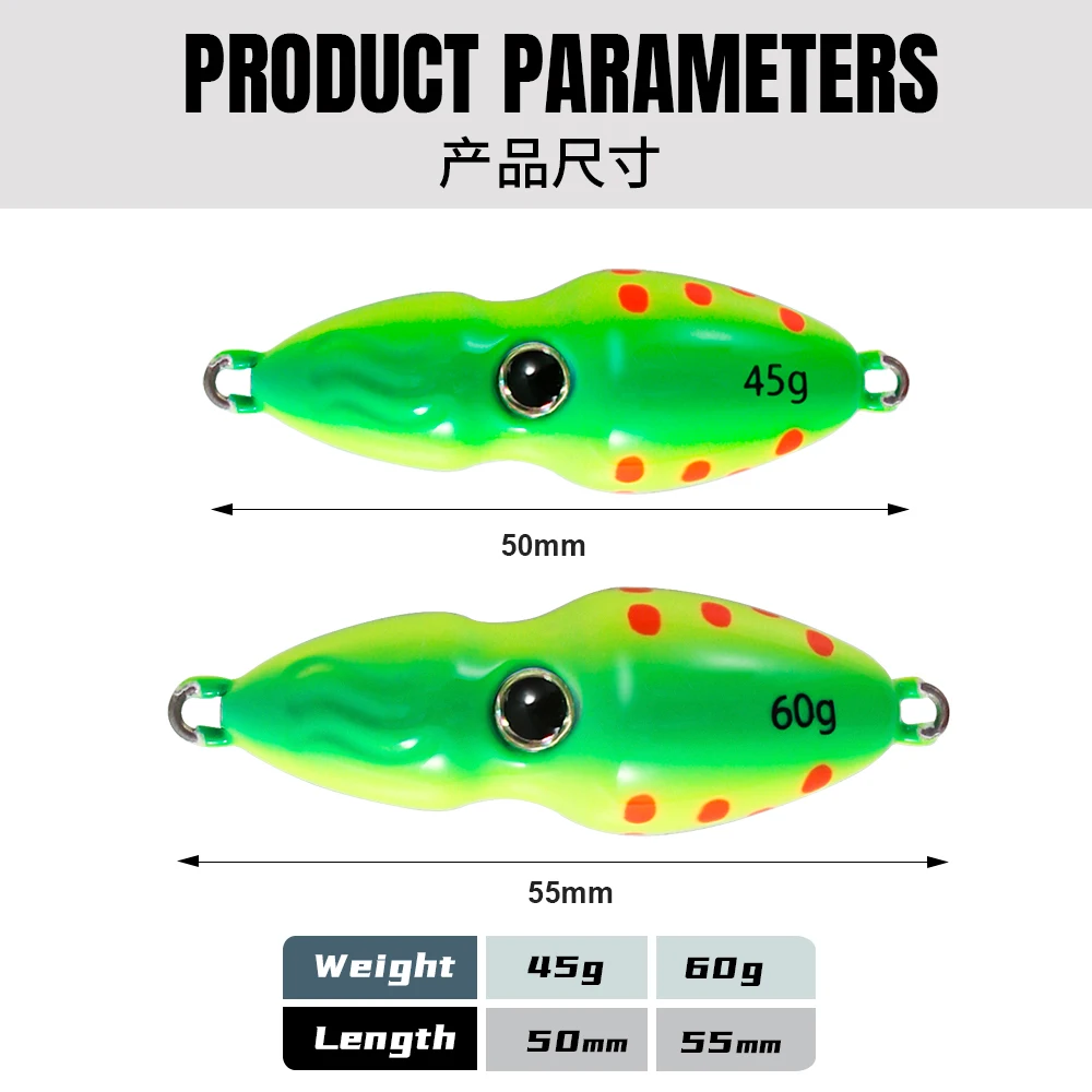 JIGGINGPRO 45g 60g SWITCH Jig Saltwater Fishing Bait Offshore Metal Jig Lure Sea Fishing Tackle