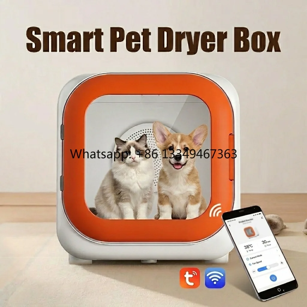 Smart APP 60L Pet Drying Box with Anion 3in1 Multifunctional Quiet Pet Hair Dryer for Cats Dogs Small Animals