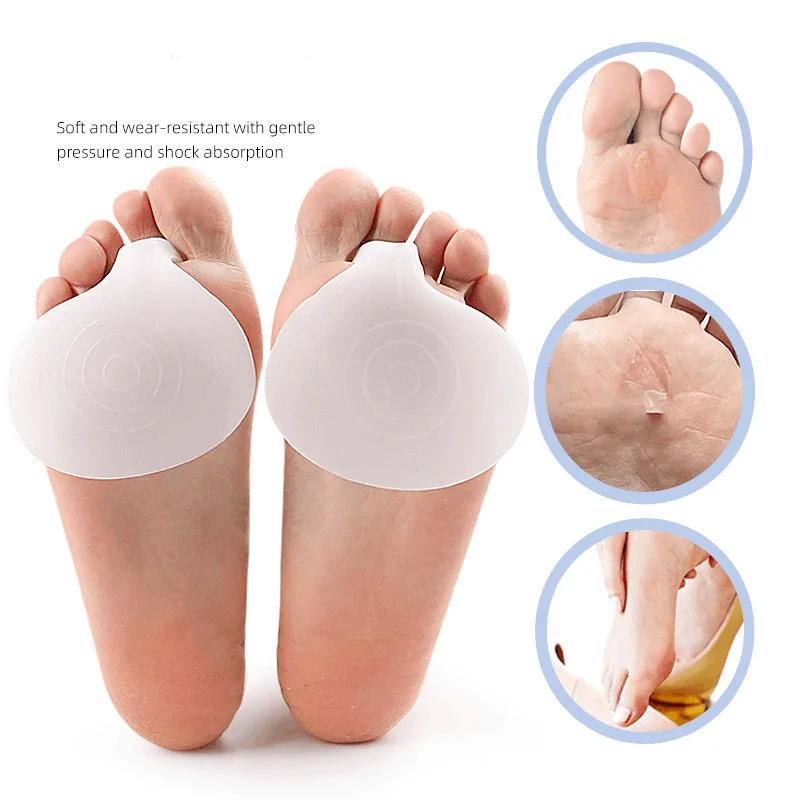 

2Pcs Gel pad For Sensitive feet Silicone Gel Metatarsal Pads for Shoes Sore Ball Foot Care Tool Feet Pain Shoes Forefoot