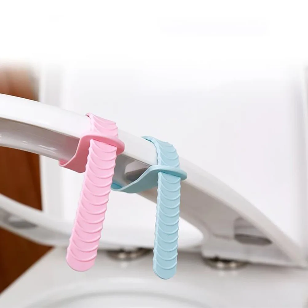 

Silicone Toilet Cover Lifter Pink Toilet Seat Handle Anti-Dirty Bathroom Accessory Avoid Touching Seat Lid Sanitary