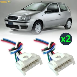 Pair For Fiat Punto 188 MK2 Panda 169 MK3 5-Way Tail Light Lamp Connector Plug Repair Connector Wiring Prewired Harness 405116