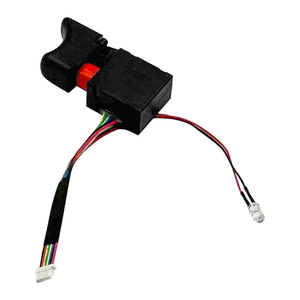 

8-проводной электрический переключатель для дрели, разработанный для бесщеточных аккумуляторных дрелей, с пылезащитной рамкой, светодиодным индикатором и двойной регулировкой скорости