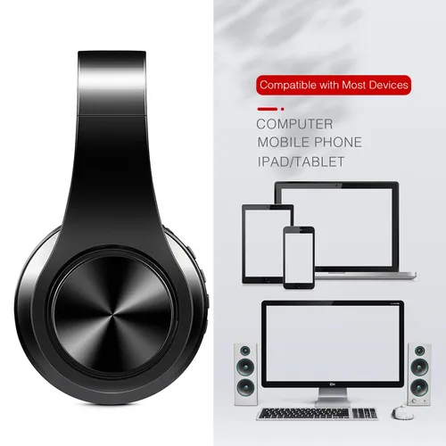 Imagen 2 del producto Auriculares estéreo HIFI auriculares Bluetooth auriculares de música FM y soporte tarjeta SD con micrófono para móvil Xiaomi Iphone Sumsamg Tablet