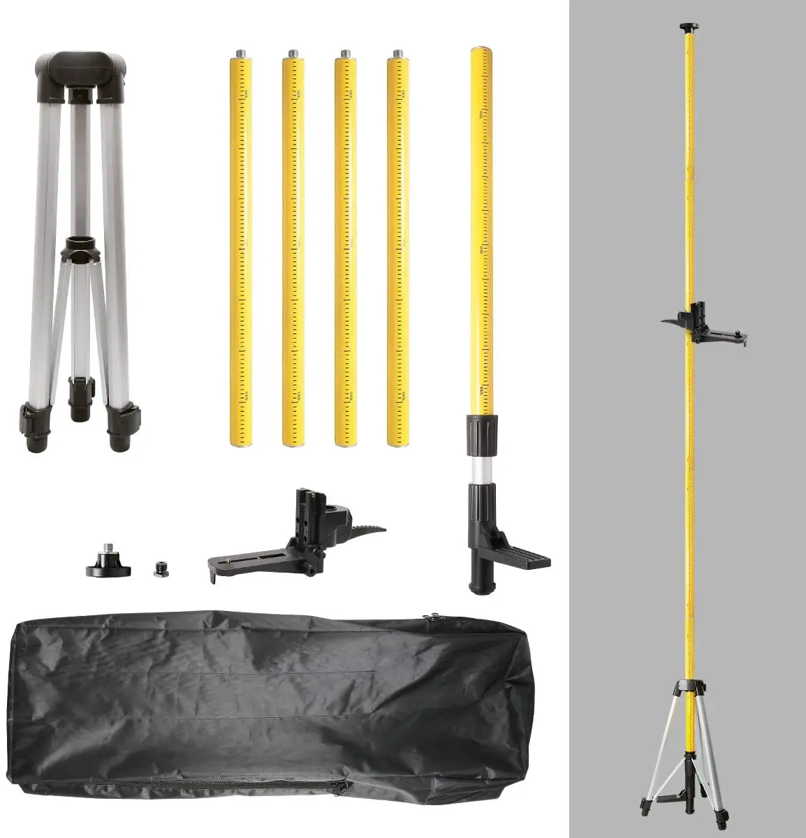 LP36,Telescoping Pole,3.7m/12 Ft height New Level Tripod