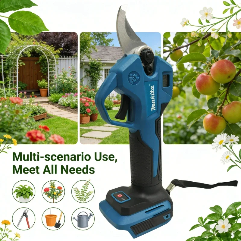 

Makita Brushless Electric Pruner 4 Gears Cordless Handheld Shrub Tree Scissors Garden Cutting Tool For Makita Battery Pin