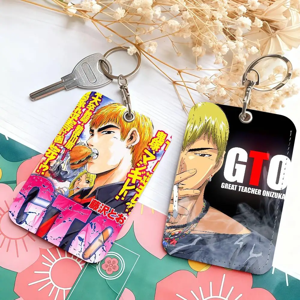 Comic G-Great Teacher O-Onizuka Card Holder Suitable For Bank Access Library  Parking Bus Subway And Keychain