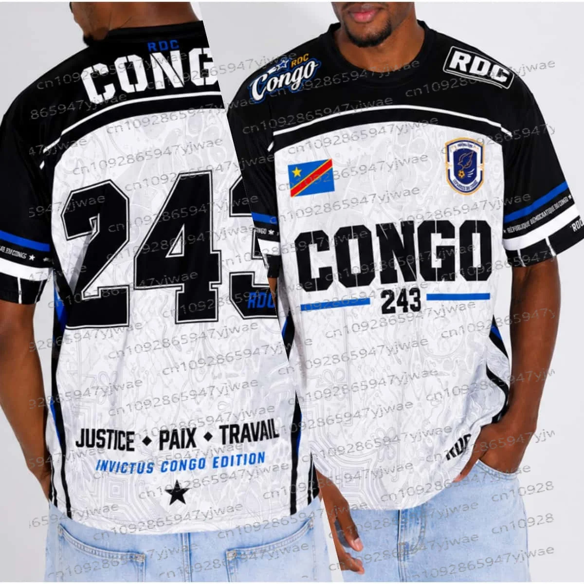 2026 Democratic Republic of Congo National Flag Commemorative Short-Sleeve Fan T-Shirt Lightweight Women Men's Beach Tshirt Tops