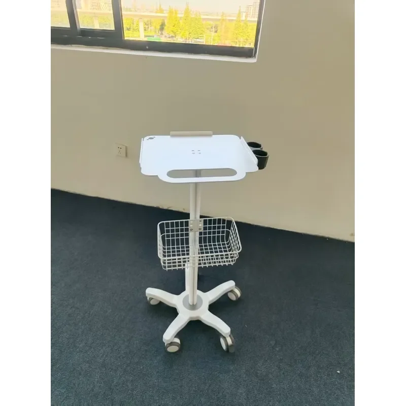Universal Mobile IV Pole Stand with Basket Ultrasonic Cart Multi-functional Infusion Pump Trolley Hospital Medical Equipment