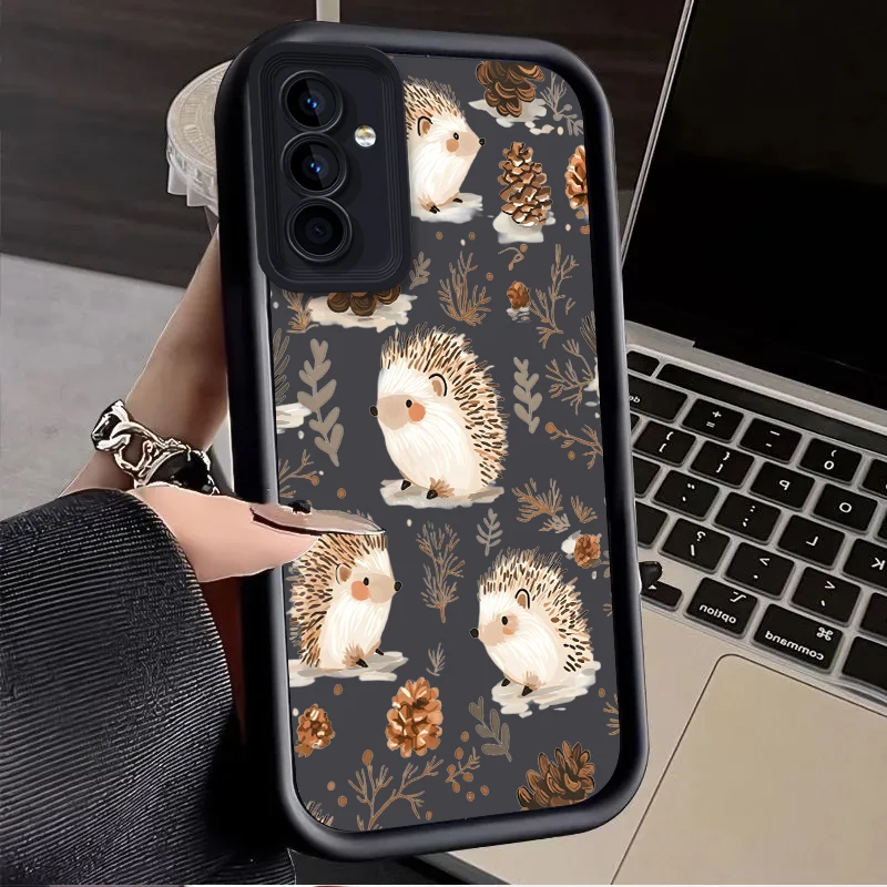 Funda de erizo para Samsung Galaxy A53 A50 A50S A36 5G A35 A34 A33 A32 A30 A26 A24 A23 A22 A20 A16 A15 A14 A13 A12 4G A06
