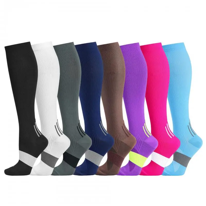 5pair  Men Women Sports Socks Professional Muscle Compression Running Fitness Prevent Varicose Veins Stockings Protect toed