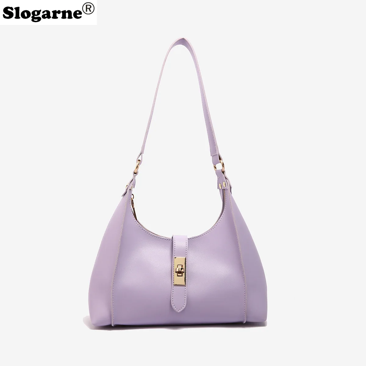 الفاخرة بولي Leather حقيبة كتف جلدية المرأة عادية الصلبة تصميم حقائب اليد حقائب المتشرد العلامة التجارية محفظة 2025 موضة المتسوق مخلب حقائب نسائية #5