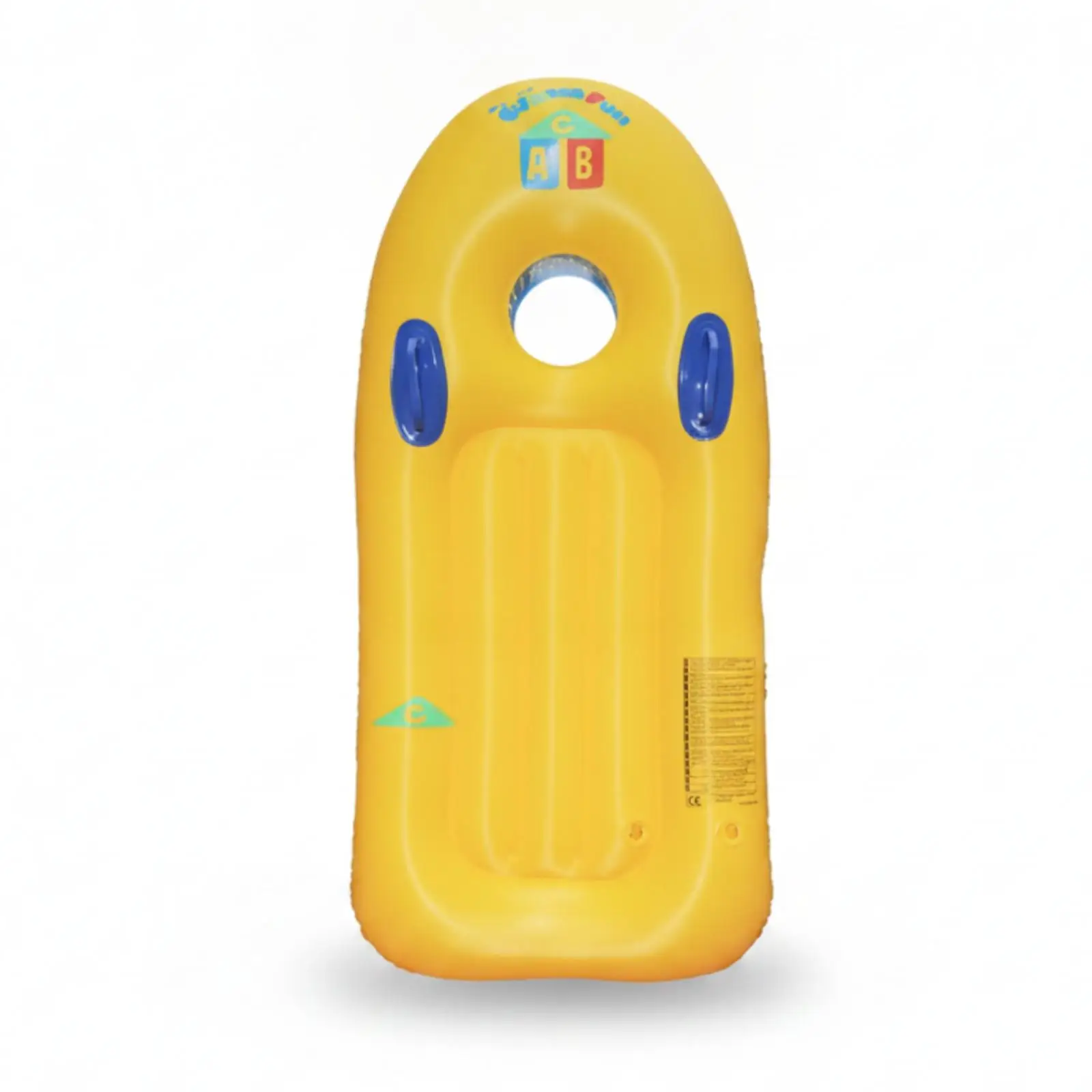 Inflatable Surfboard Air Compartment Inflatable Wave Board Side Handles Surfing Buoyant Board for Pool, Beach