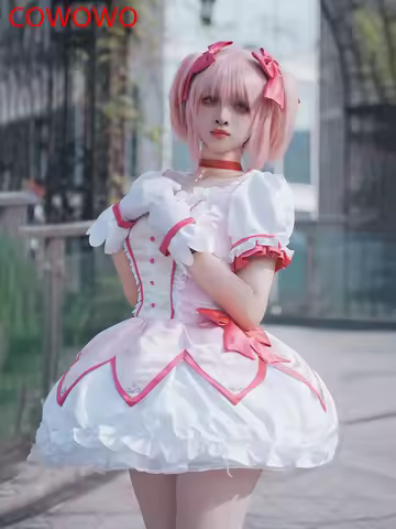 Puella Magi Madoka Magica Kaname Madoka Dress Cosplay Costume Cos Game Anime Party Uniform Hallowen Play Role Clothes Clothing