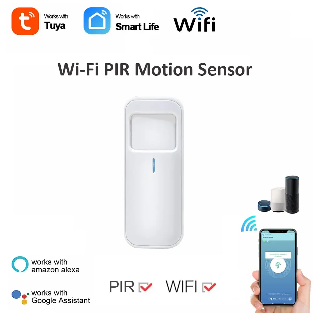 Tuya Ty018 Bewegingssensor Wifi Bewegingsdetector Infrarood Menselijke Aanwezigheid Sensor Smart Life App Draadloos Huisbeveiligingssysteem