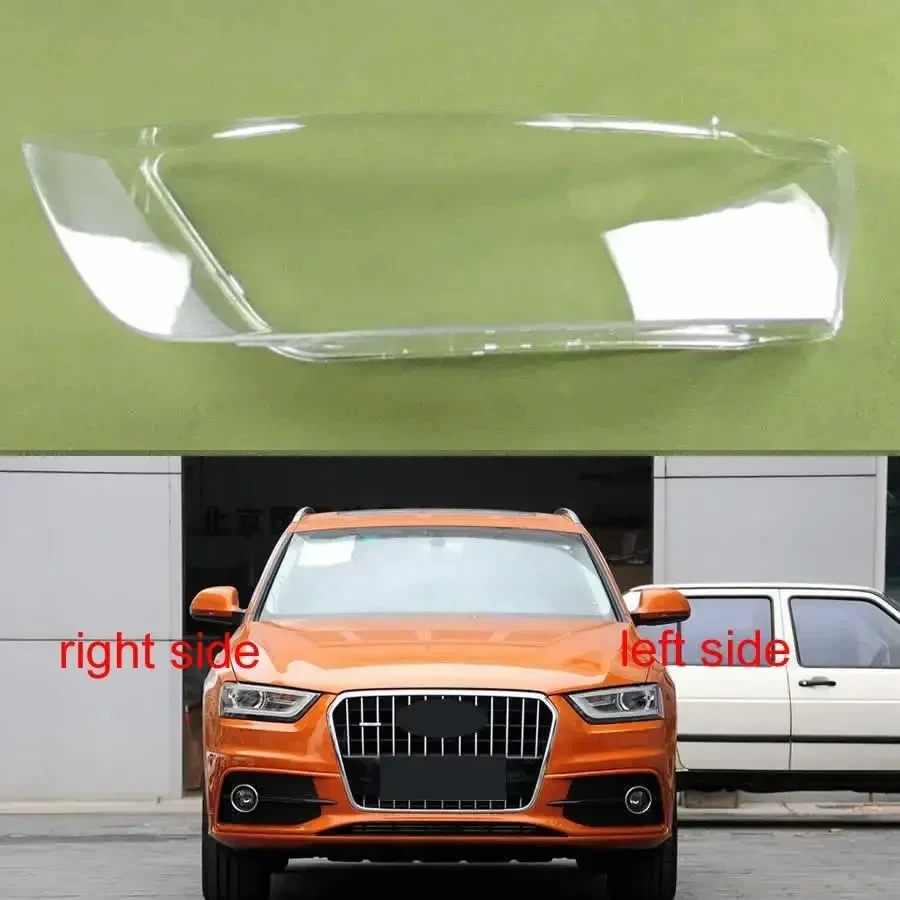 

For Audi Q3 2010 2011 2012 2013 2014 2015 Transparent Lampshade Headlight Cover Lamp Shade Headlamp Shell Lens Plexiglass