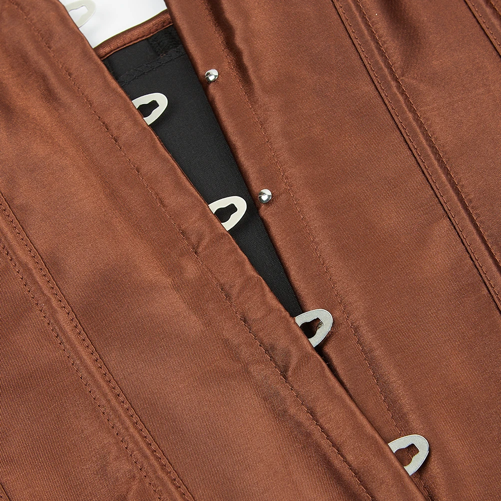 Unterbrust-Korsett Taillenformendes Korsett Bustiers Körperformer für Frauen Steampunk Schnür-Korsett Gürtel Taillentrainer – Detail 19