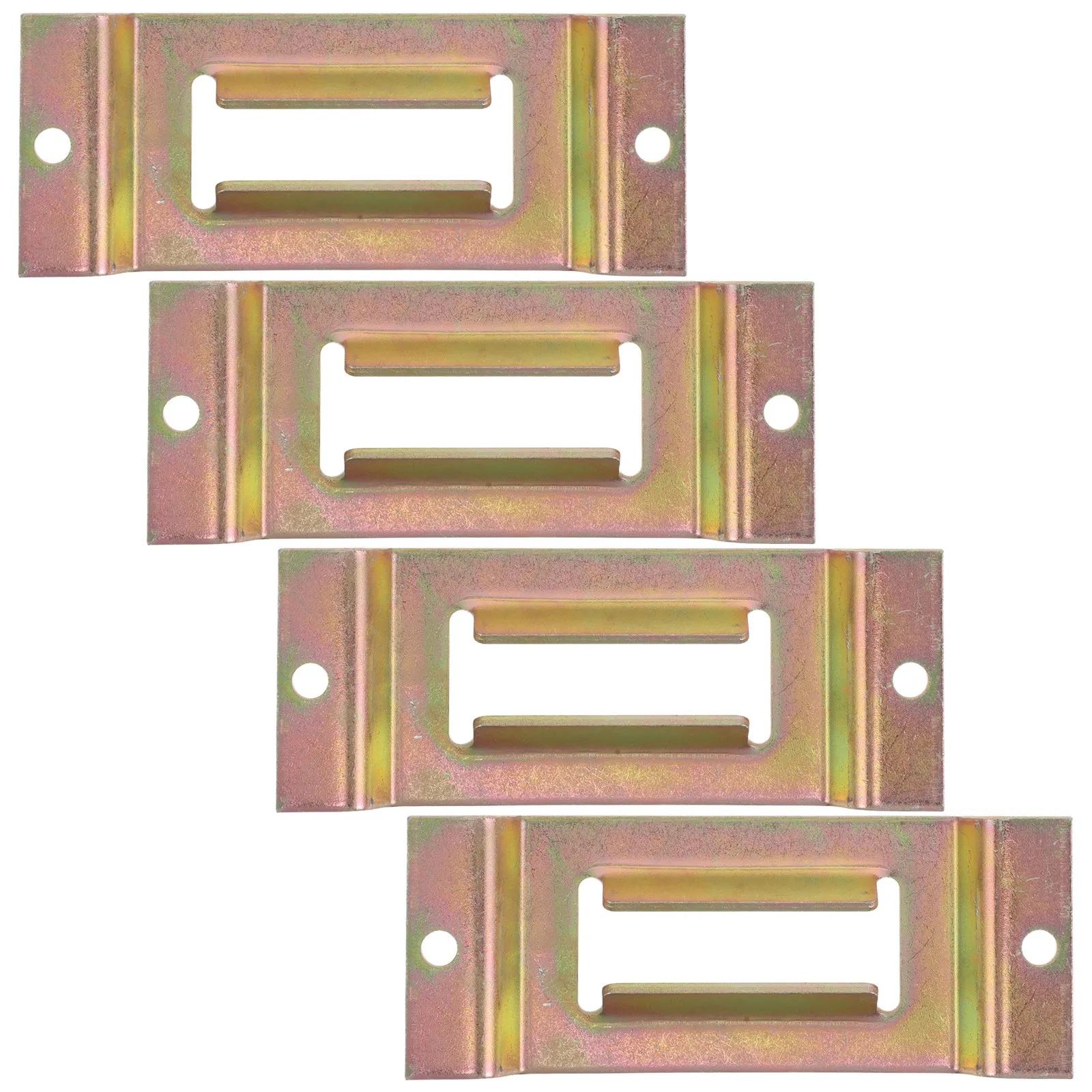 

4Pcs Truck Bed E-Track Tie Down Anchor Heavy Duty Single Slot Rail Fastening Straps Fixation Parts Cargo Secure Trailer