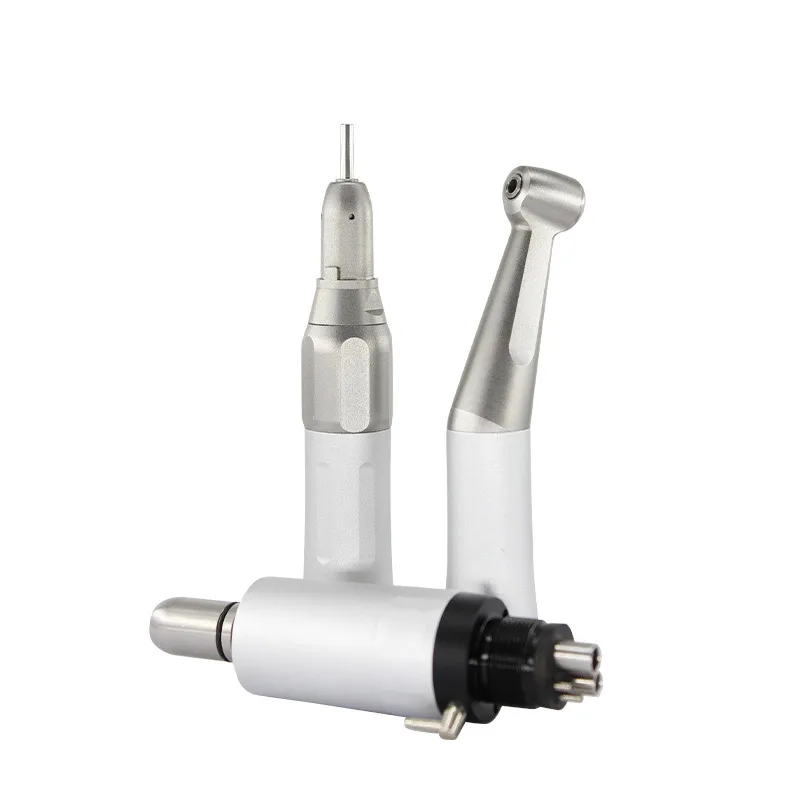 Dental Contra Angle Handpiece Air Motor FX Low Speed Push Button External Water Spray With Ball Bearing Dentistry Tools