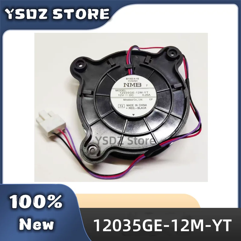 100%New For Samsung Refrigerator Cooling Fan 12035GE-12M-YT Fridge Radiator DC 12V 0.26A Freezer Parts in stock Fast Shipping