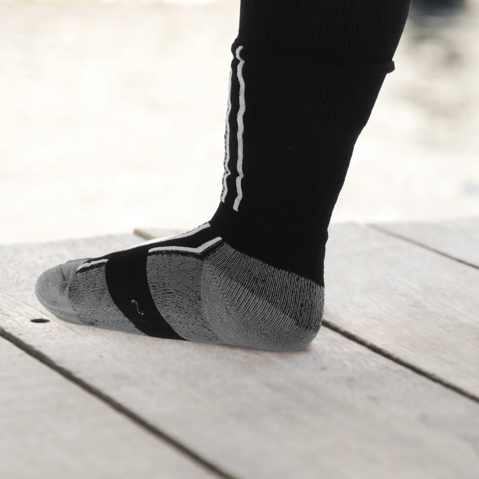 1Pair Equestrian Socks Kids High Tube Thick Cushion Breathable Sweat Absorbing Socks for Horse Riding Outdoor Cycling Running