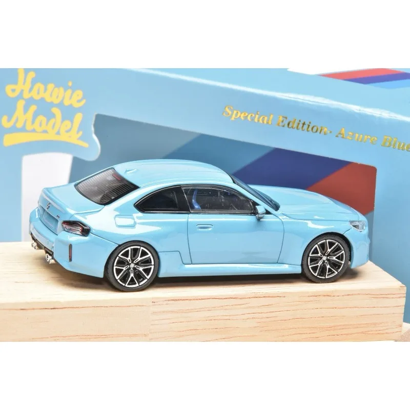 Em estoque: 1:64 BMW M2 G87 modelo de carro de liga de simulação fundida, brinquedo para meninos, item de exibição colecionável para adultos.