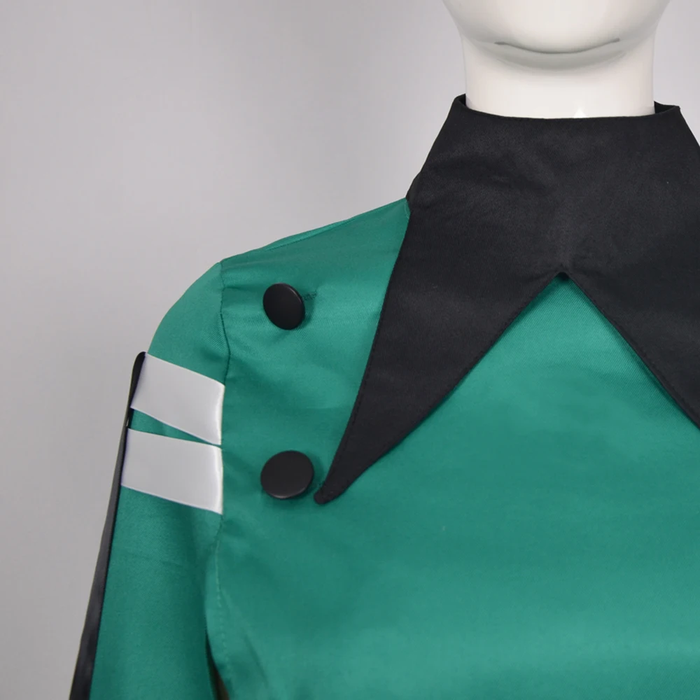 Anime Witch Hat Atelier Coco Cosplay Outfit Green Cloak Uniform Full Set With Hat Socks For Halloween Costume Party Role Play - Image 4