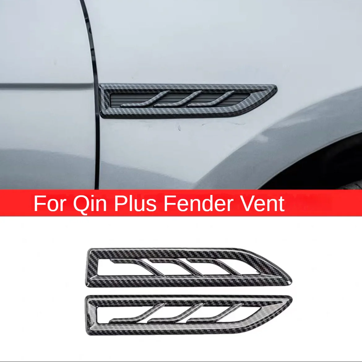 

Car Side Fender Vent Cover Fender Side Wing Air Vent Hood Intake Fender Cover Car Styling Exterior Accessories For BYD Qin Plus