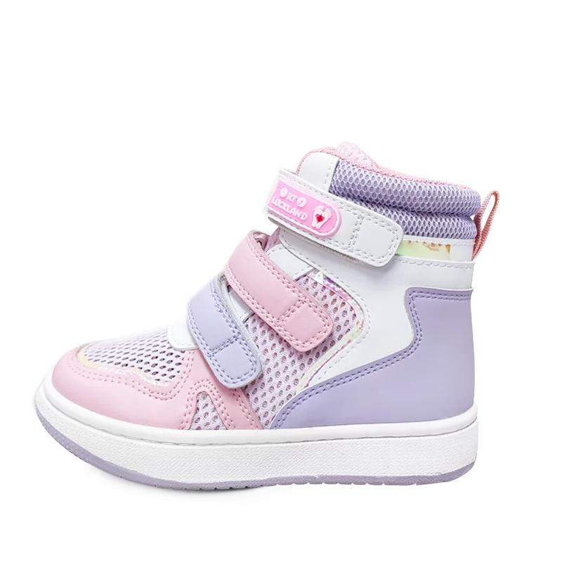 Baskets roses en cuir maillé pour enfants, chaussures orthopédiques 4 roues motrices médicales pour enfants, chaussures de sport pour tout-petits,