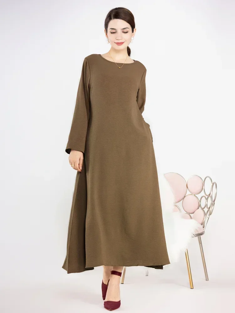 

Ид Ближний Восток Мусульманское платье Абая Дубай Исламская одежда Женские турецкие длинные платья Рамадан 2026 Кафтан Элегантные платья