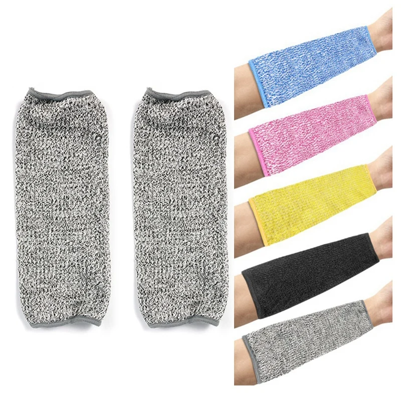 5 Pair Cut And Burn Resistant Sleeves Arm Protection Sleeves Forearm Protectors For Thin Skin And Bruising