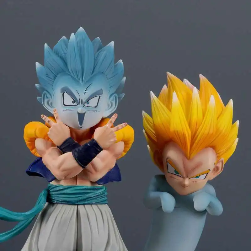 Dragon Ball Gotenks Action Figure Super Saiyan Gotenks Figure Model Ghost Squad Doll Statue Desk Collection Decora Boy Toy Gifts