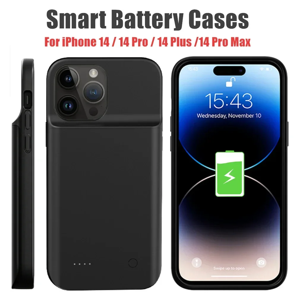 JayoWade 10000Mah For iPhone 14 Pro Max Battery Case 14 Plus 14 Pro Max Battery Charger Case Anti Fingerprints Bank Power Case