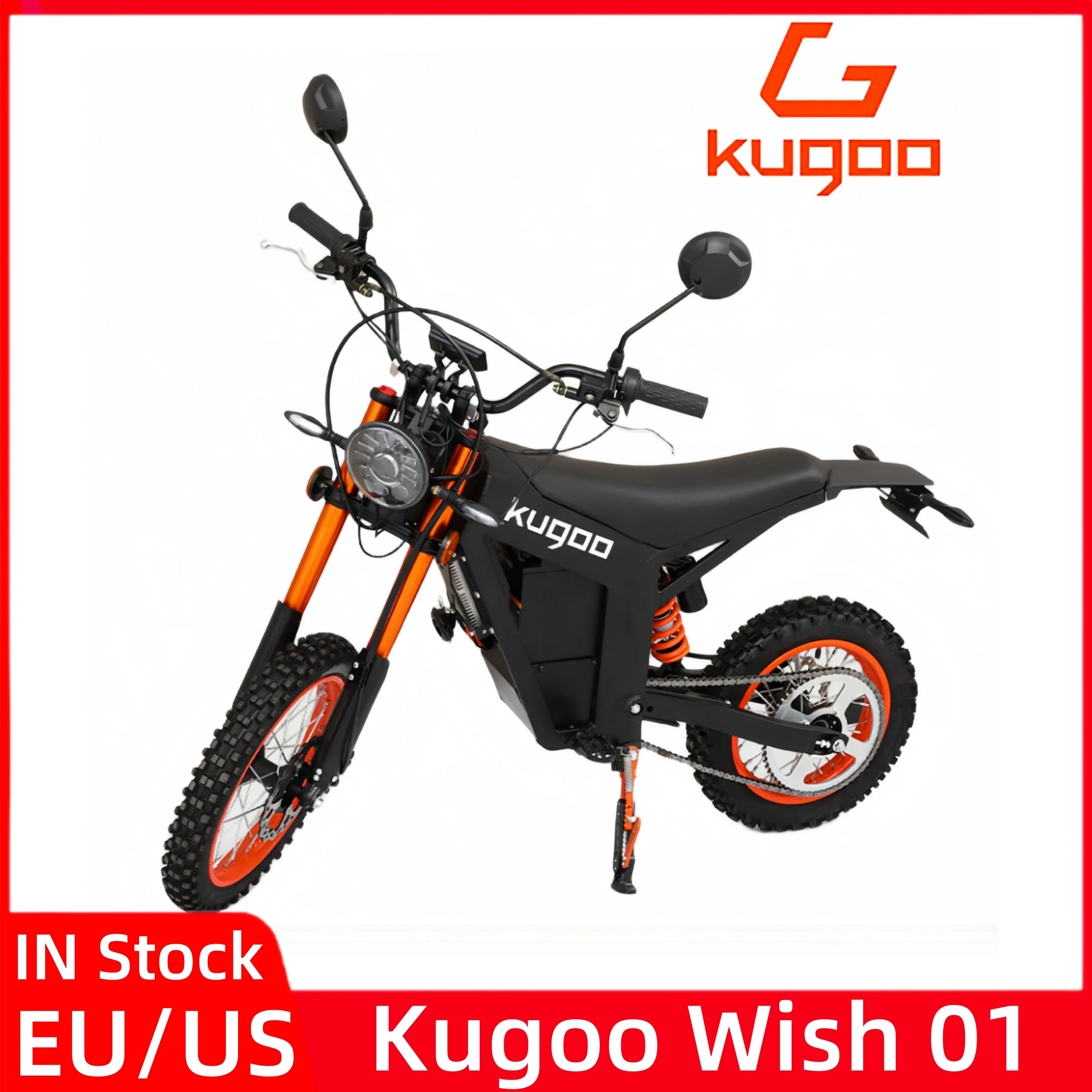 NEW Kugoo Wish 01 EV dirt bike pit bike 48V 21AH motorbike motocross sports bike 3000W  Maxspeed 59KM/h electric motorcycle ﻿