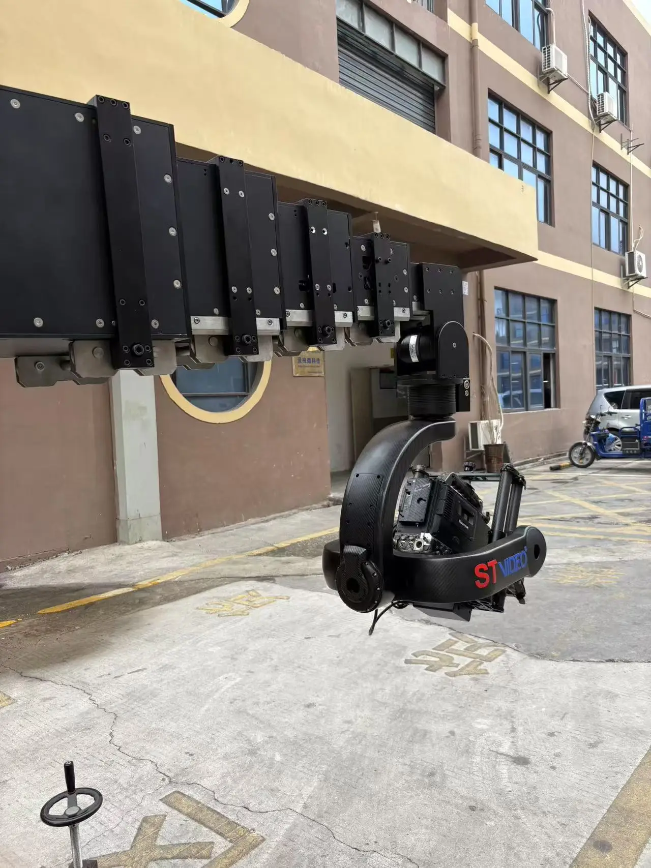 رافعة الكاميرا Andy Telescopic Crane Jib 9M مع منزل إنتاج الأفلام