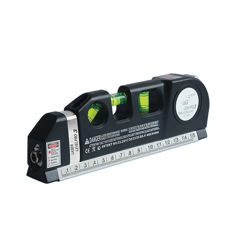 

4-In-1 with tape measure Laser line marker Laser level, high-precision multi-function infrared level