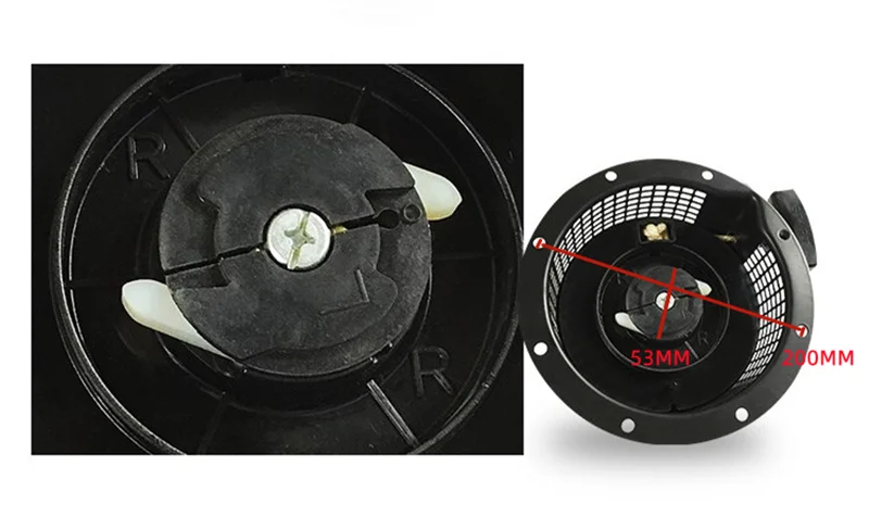 Imagem -04 - Recoil Starter Montagem Plásticos Catraca para Robin Subaru Ex35 Ex40 404cc 14.0hp Tempos Metal Pull Start Aperto Cabo da Corda