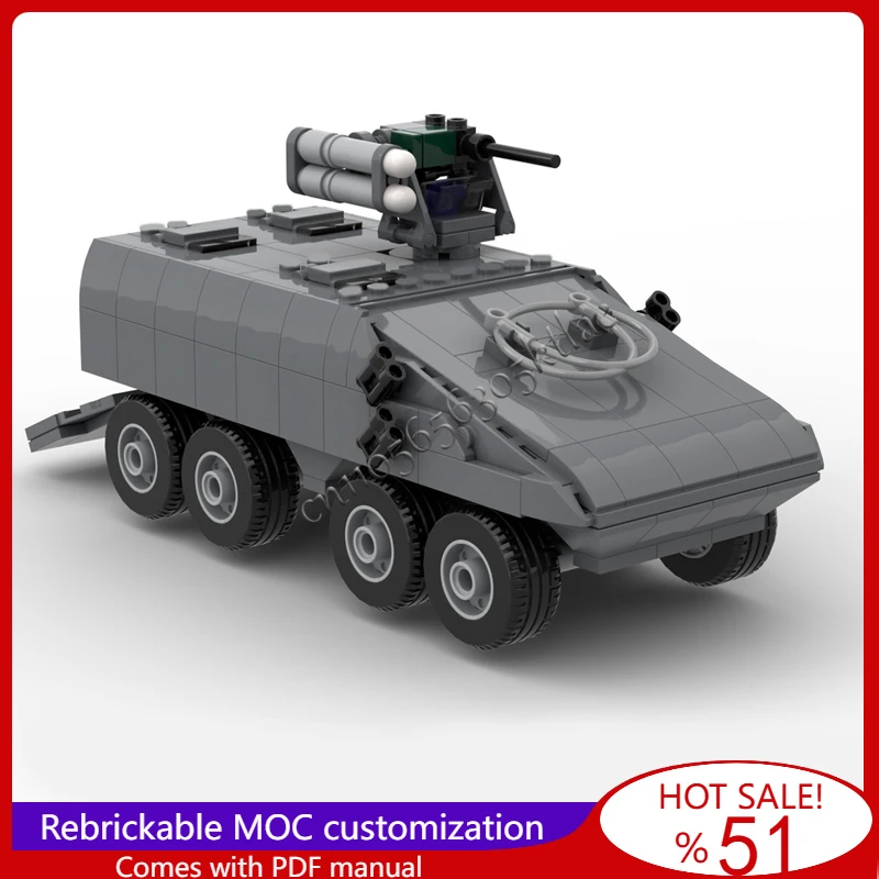 

568 шт. MOC APC бронированный человек Rarrier модель строительные блоки DIY кирпич креативная сборка игрушки для детей популярные праздничные подарки