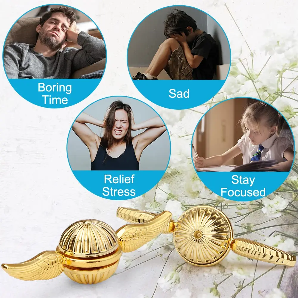 Metallic Spinner Fidgeting Toys, Antistress Metallspielzeug EDC Fidget Spinner für Angst Erwachsene Kinder Sensorisches Stressabbau-Spielzeug